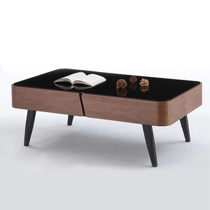 <span class=keywords><strong>Table</strong></span> basse multifonctionnelle <span class=keywords><strong>de</strong></span> style OEM/ODM avec plateau <span class=keywords><strong>en</strong></span> <span class=keywords><strong>verre</strong></span> trempé noir et pieds <span class=keywords><strong>en</strong></span> métal thermolaqué - Product Image 1