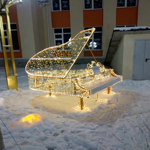 Piano Motif <b>Lighting</b> Installation for Outdoor Plaza Performance Area Shopping Mall and <b>Night</b> Scene Display - Product Image 1