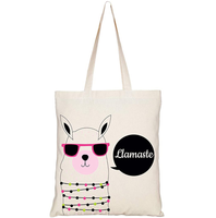 Nouveau sac fourre-tout promotionnel personnalisé réutilisable en toile de coton rouge de 12 oz avec poignée en corde et motif lettres