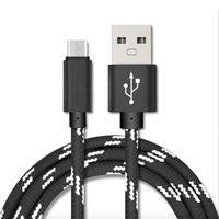 Câble usb tressé type-c câble de données de charge rapide cordon câble de téléphone portable