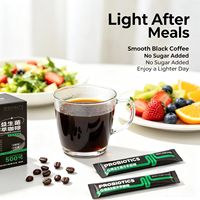 Poudre de café froid probiotique aux souches brevetées, soutien minceur, doux, sans sucre, service d'emballage personnalisé haut de gamme, usine