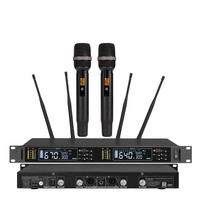 P830BJ TURE DIVERSITY 640-690MHz Pro Haut-parleur portable en métal doré sans fil Meilleur microphone sans fil