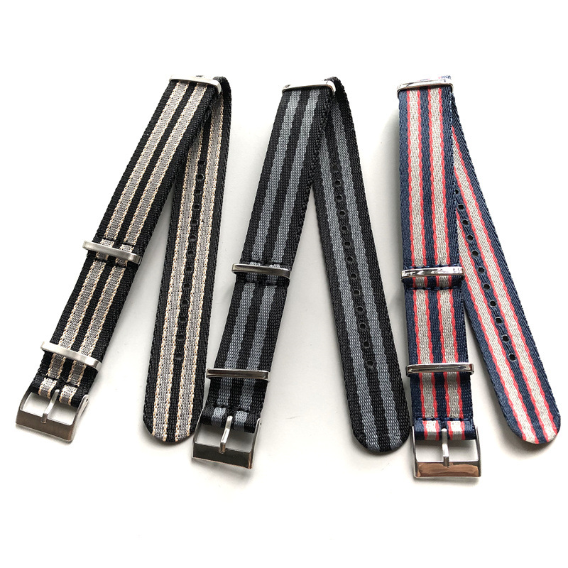 Breathable Watchband 007 Nylon Canvas Strap Original Haima 300 Ghost Party Super Series 20mm for