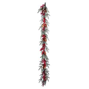 Guirlande avec cônes de pin et baies rouges 1,8 m - Product Image 1