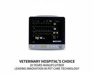 Professionele veterinaire multi-parameter monitor met optionele <span class=keywords><strong>ECG</strong></span>, SPO2, NIBP, RESP, TEMP - Product Image 5