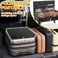 Barbecue au charbon de bois manuel commercial pliable, mini barbecue portable pour le camping, pour la cuisson en extérieur