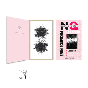 Extensions de cils individuelles NQ Eyelash Factory, longues, naturelles, vegan, sans cruauté, faites à la main, en soie synthétique, bouclées, carte arrière 100 - Product Image 1