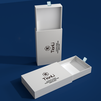 Boîte Coulissante à Tiroir de Luxe en Carton Rigide Sur Mesure pour Échantillons de Parfums Huiles Essentielles Avec Insert en Mousse
