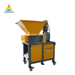 Spot Blue Bucket Pot Two-axis Shredder Branch Plastic Head Ton Bag Shredder Plastic Pallet Crusher Manufacturers