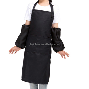 Tablier à bavette imperméable à manches longues pour enfants avec trois poches pour peindre, dessiner et nettoyer - Product Image 5