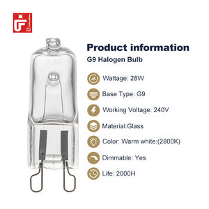 <span class=keywords><strong>Ampoule</strong></span> halogène G4 <span class=keywords><strong>G9</strong></span> directe d'usine 220V 25W 40W 60W <span class=keywords><strong>ampoule</strong></span> de <span class=keywords><strong>four</strong></span> halogène résistante aux hautes températures - Product Image 3