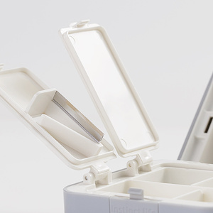 Petites boîtes organisatrices de pilules de voyage en plastique Boîtes de rangement en plastique PP Boîtes de rangement pour pilules Organisateur en plastique Boîte à pilules mignonne - Product Image 3