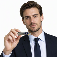 Barrette à cravate personnalisée avec logo sur mesure, accessoires pour hommes, métal doré ou argenté