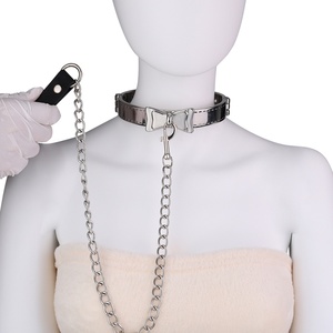ชุดอุปกรณ์พันธนาการ BDSM ทำจากสแตนเลส ประกอบด้วยปลอกคอโลหะ ข้อเท้ารัดมือ โซ่ถอดได้ ของเล่นเซ็กส์สำหรับคู่รัก - Product Image 1