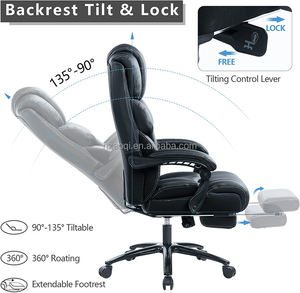 Ghế văn phòng da PU cao cấp giá rẻ bán chạy năm <span class=keywords><strong>2026</strong></span>, ghế chơi game hiện đại với đệm dày và tựa chân - Product Image 3