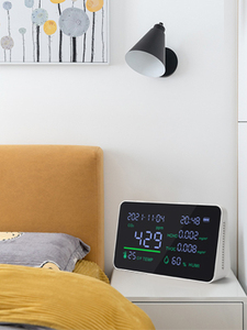 Medidor Digital 6 en 1 de CO2/<span class=keywords><strong>HCHO</strong></span>/TVOC/TEMP/Humedad, Mini Detector de Dióxido de Carbono, Analizador de Gases, Monitor Automotriz - Product Image 3