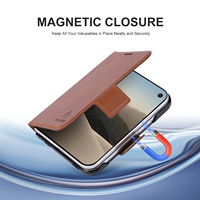 Casing Ponsel Lipat Kulit PU dengan Dompet Lepas Pasang untuk iPhone 18 Duo, Penutup Pelindung Multifungsi dengan Tempat Kartu Anti Benturan