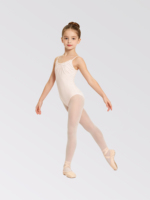 Nouveauté, qualité garantie, produit populaire, justaucorps de danse rose en polyester à fines bretelles