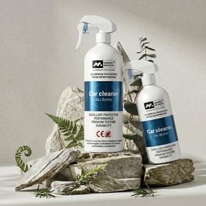 Bouteille en aluminium de 500 ml avec pulvérisateurs noirs pour nettoyant de jantes sans acide, bouteille de soin automobile en métal, impression personnalisée - Product Image 6