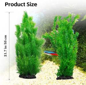 <span class=keywords><strong>Extra</strong></span> Grote 21.7 Inch Groene Driehoek Milieuvriendelijke Kunstmatige Zeewier <span class=keywords><strong>Aquarium</strong></span> Planten Voor <span class=keywords><strong>Aquarium</strong></span> <span class=keywords><strong>Aquarium</strong></span> Inrichting - Product Image 3