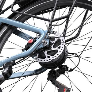 Vélo de <span class=keywords><strong>montagne</strong></span> électrique ONESPORT 250W 36V, cadre en alliage de 27,5 pouces, batterie 18,2 Ah, frein hydraulique, 7 vitesses, vélo électrique pour adultes - Product Image 4