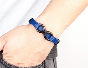 <span class=keywords><strong>Bracelet</strong></span> vintage marron en cuir véritable avec <span class=keywords><strong>signe</strong></span> de l'<span class=keywords><strong>infini</strong></span> pour homme <span class=keywords><strong>Bracelet</strong></span> à maillons en acier inoxydable à 8 formes Bracelets en cuir véritable pour homme - Product Image 5
