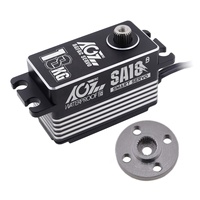 AGFRC Moteur sans noyau à profil bas programmable 18KG 0.11Sec Engrenage métallique intelligent étanche 360 degrés Treuil Servo RC Airplane Parts