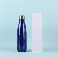 Bouteille d'eau sport en acier inoxydable à double paroi isolée sous vide, forme cola, 350 ml, 500 ml, 750 ml, 1000 ml, 1500 ml, logo personnalisé