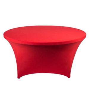 Wedding Party Event <strong>Table</strong> <strong>Cloth</strong> Spandex <strong>Table</strong> <strong>Cloth</strong> Round Stretch 3/4/5/6 FT <strong>Table</strong> <strong>Cloth</strong> - Product Image 3