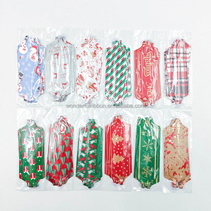 Coloré cadeau de noël arc présent panier ruban tirer chaîne emballage Pom Pom tirer arcs pour cadeaux décoration <span class=keywords><strong>fleur</strong></span> dactylographie - Product Image 5