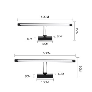 Luminaire Mural LED Moderne pour Miroir 16W 20W 260V, Finition Chrome Industrielle, Éclairage <span class=keywords><strong>de</strong></span> <span class=keywords><strong>Salle</strong></span> <span class=keywords><strong>de</strong></span> <span class=keywords><strong>Bain</strong></span> Étanche IP65 en Aluminium - Product Image 6