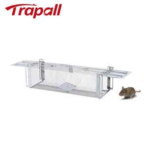 Humane Metal Mesh Live Catch <span class=keywords><strong>Rat</strong></span> Rongeur Appât Station <span class=keywords><strong>Double</strong></span> Portes Piège À Souris <span class=keywords><strong>Cage</strong></span> - Product Image 1