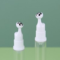 Tube cosmétique roll-on sans air en plastique de 15 ml pour crème contour des yeux, sérum et huiles essentielles – Flacon pompe à vide pour produits de soin de la peau