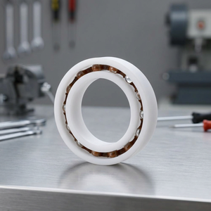 Ceramic Deep Groove <b>Ball</b> Bearing 10x20x20mm Single Row No Seal Metric Grease Lubricated P0 Precision C0 Clearance 6000 RPM - Product Image 1