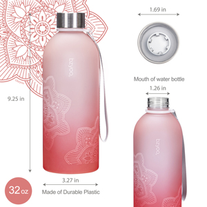 Bouteille d'eau en plastique sans Bpa personnalisée bouteille d'eau de randonnée bon marché en gros - Product Image 3