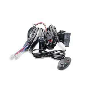 Foco LED conjunto de arnés de luz antiniebla arnés de barra de luz LED <span class=keywords><strong>3M</strong></span> 12V interruptor de relé de fusible para piloto automático todoterreno - Product Image 3