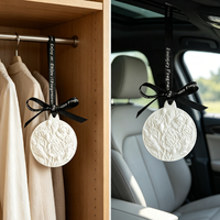 Diffuseur d'huiles essentielles en plâtre parfumé à la fleur, en céramique de porcelaine faite à la main, pour voiture et armoire, cadeau de luxe