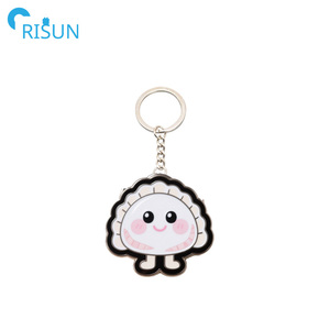 Porte-clés personnalisé Dim Sum Bao Food Foodie Porte-clés Llavero Logo personnalisé Gâteau Boulette <span class=keywords><strong>Siu</strong></span> Mai Xiao Long Bao Porte-clés - Product Image 5