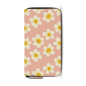 Hot Sales Custom Hawaii Flower Design Multi-functional <b>Ladies</b> <b>Wallets</b> Fashion Card Cash Purses <b>Wallet</b> for Women - Product Image 5