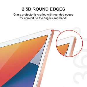 Protection d'écran en verre trempé facile à installer, compatible avec les coques, film protecteur d'écran compatible avec les coques pour <span class=keywords><strong>iPad</strong></span> 10.2 7/8/9 Gen - Transparent - Product Image 6