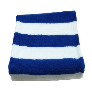 Haute qualité Hôtel <span class=keywords><strong>coton</strong></span> beach nage rayure serviettes cabana bleu vert serviettes de plage à rayures - Product Image 5