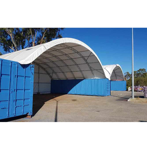 Tentes dôme de stockage en acier pour conteneurs maritimes, avec membrane en tissu PVC robuste, conception personnalisée, vente en gros directe usine Chine - Product Image 6