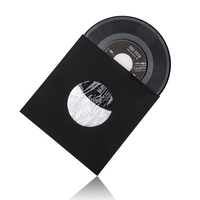 Boîtier CD 7 pouces 12 pouces, boîtier CD/DVD couleur noire, disque de musique de voiture étui de protection pour disque vinyle noir