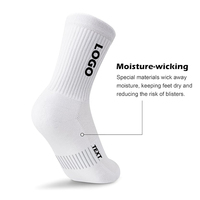 Chaussettes de sport classiques confortables blanches et noires, chaussettes en coton de haute qualité personnalisées, chaussettes de sport unisexes, chaussettes de course à pied