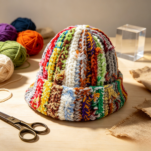 Nouveaux Bonnets en Crochet Faits Main pour Femmes, Mode 2025, Chapeaux d'Hiver Jacquard - Product Image 1