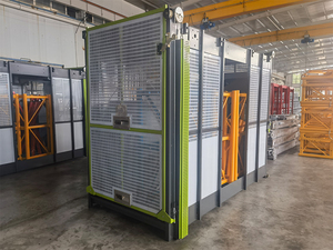 Monte-charge de chantier chinois homologué CE et EAC pour le levage de matériaux de construction, monte-charge pour passagers et matériaux avec structure compacte - Product Image 5