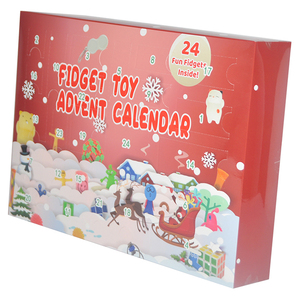 <span class=keywords><strong>Calendrier</strong></span> <span class=keywords><strong>de</strong></span> <span class=keywords><strong>l</strong></span>'<span class=keywords><strong>avent</strong></span> <span class=keywords><strong>de</strong></span> Noë<span class=keywords><strong>l</strong></span> bon marché fournisseur d'or ensemble <span class=keywords><strong>de</strong></span> jouets matériaux recyclés Pop It Fidget jouets pour enfants boîte d'emballage en relief - Product Image 2