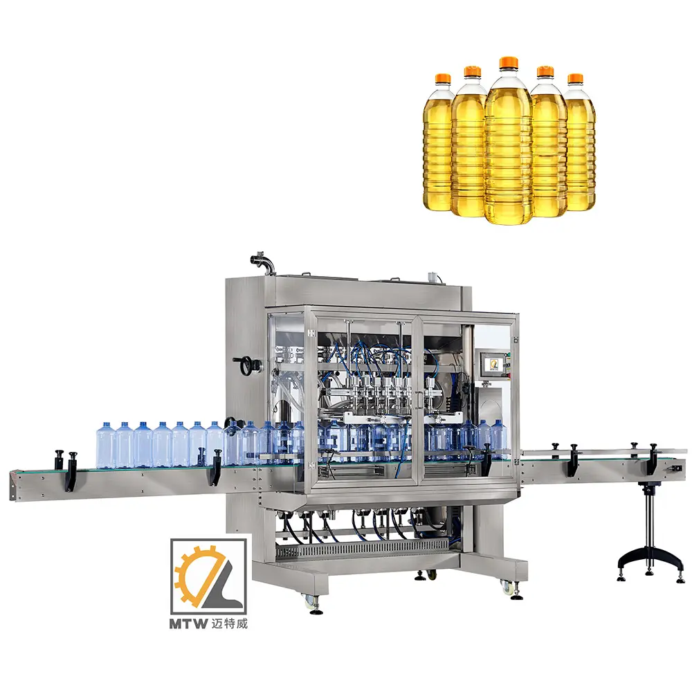 MTW servo piston volumetric automatic edible oil filling machine