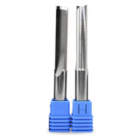 Offre Spéciale 6mm tige deux cannelures mèches de routeur droites pour bois CNC fraises de gravure droites outils de fraise en bout fraise