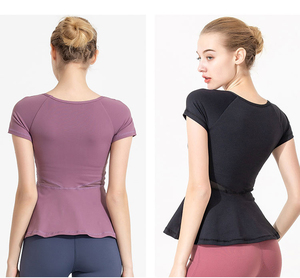 Haute Qualité O-cou Coton T-shirt Basique Femmes Plaine <span class=keywords><strong>Simple</strong></span> T-shirt Pour Les Femmes À Manches Courtes Femmes robe conception Tops - Product Image 6